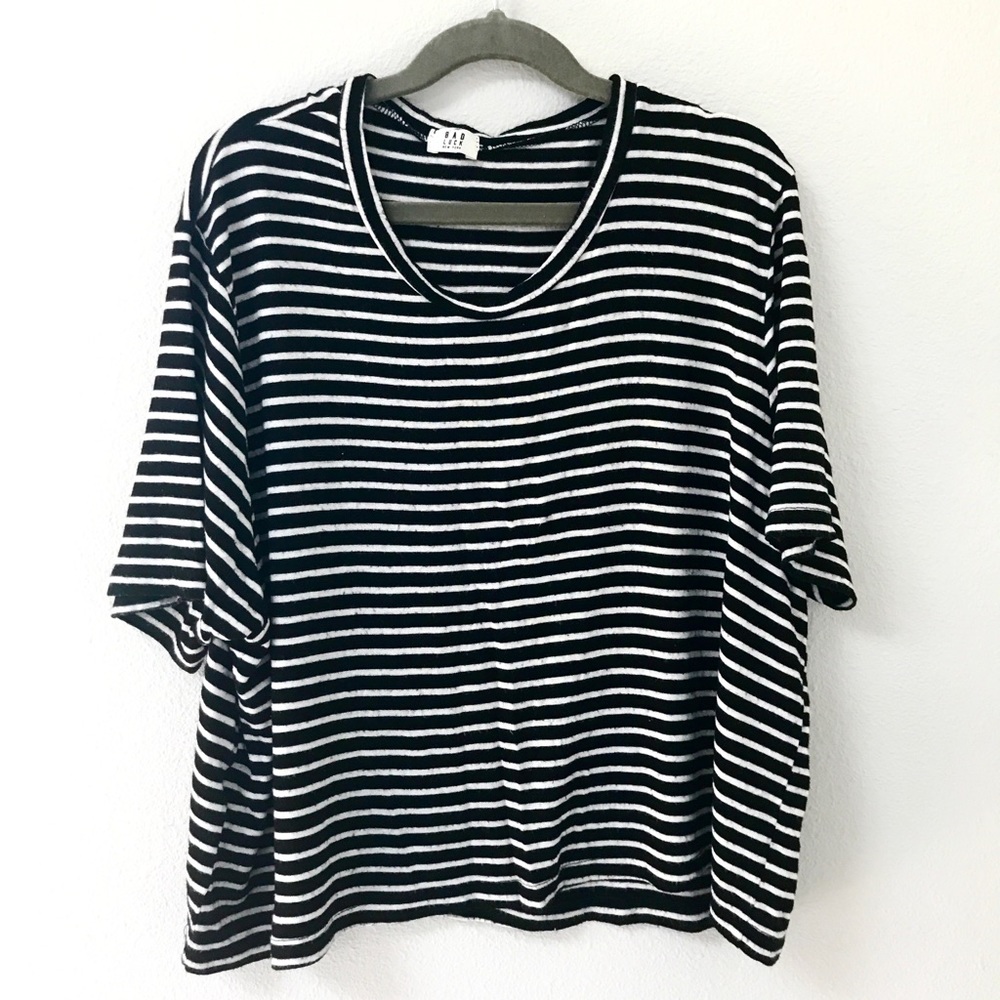 SOLD - brandy melville striped crop top